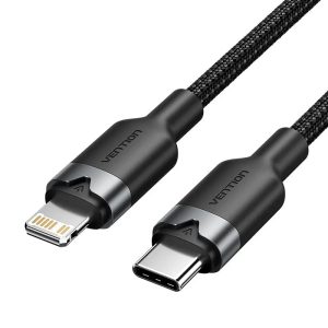 Vention LALBF սև USB-C — Lightning մալուխ, 1 մ