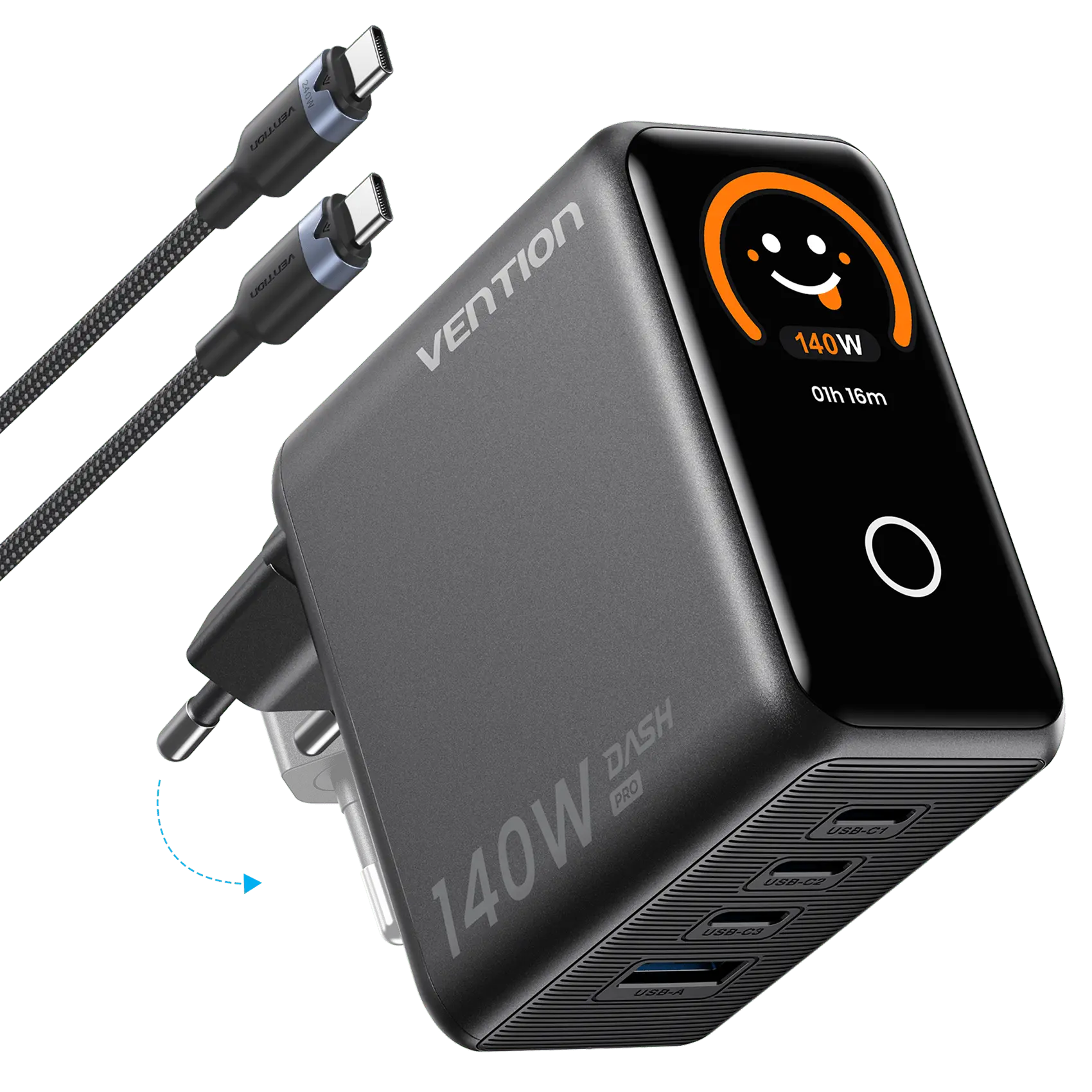 Vention TZ-FCOH0-EU — DASH PRO GaN charger 140W
