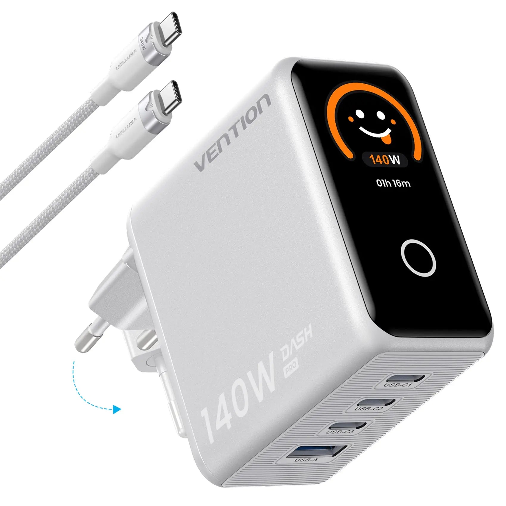 Vention TZ-FCOI0-EU — DASH PRO GaN charger 140W