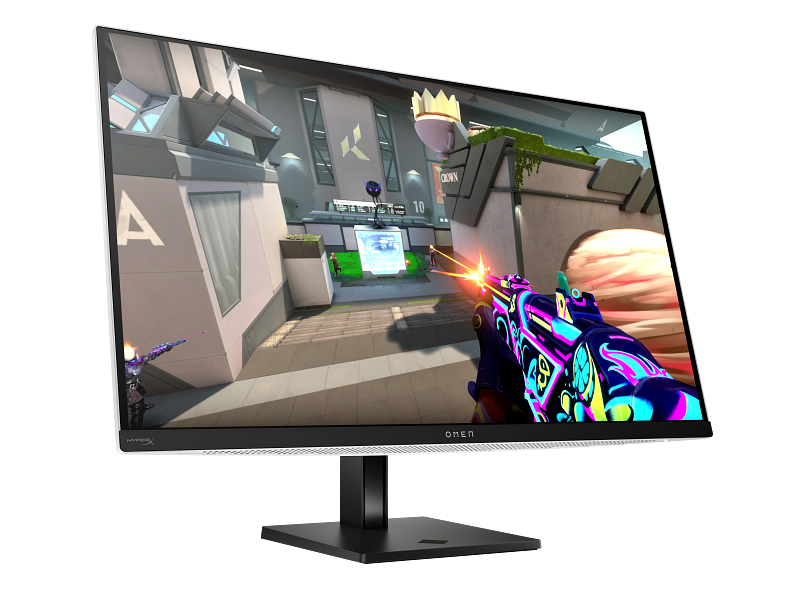 HP 9R181AA 24C2 HP OMEN TRANSCEND 32 UHD 240Hz OLED Gaming Monitor Black and White Coreset Front Right