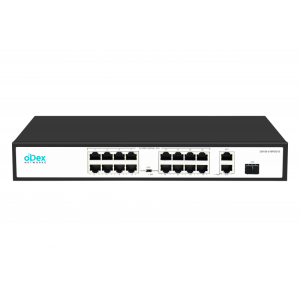 oDex DX100-S16P2G1S PoE switch