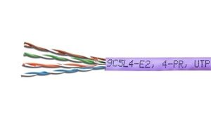 Siemon 9C5L4-E2 մանուշակագույն Cat5e UTP մալուխը՝ մոդելի մակնշմամբ