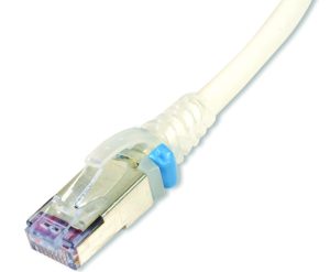 Siemon SkinnyPatch 6A սպիտակ էկրանավորված մալուխի RJ45 միակցիչի խոշոր պատկեր