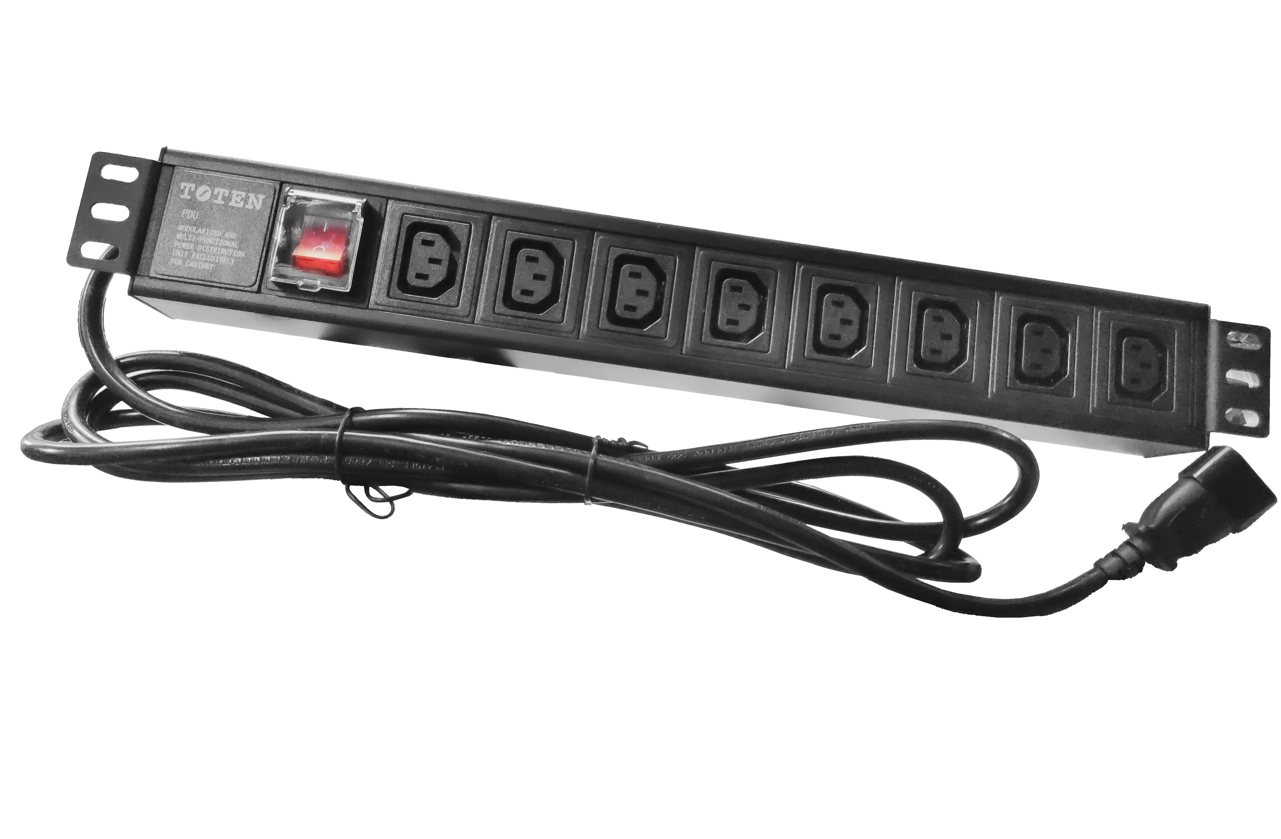 TOTEN 322002057 19-inch PDU 8×C13 C14 Input 10 A